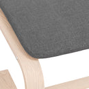 vidaXL sötétszüke szövet lábzsámoly 51x41x40 cm