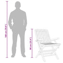 vidaXL 6 db tömör tíkfa összecsukható kerti szék 61x67x90 cm