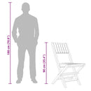 vidaXL 8 db tömör tíkfa összecsukható kerti szék 47 x 61 x 90 cm