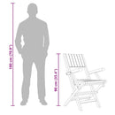 vidaXL 6 db összecsukható tömör tíkfa kerti szék 55 x 61 x 90 cm