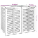 vidaXL tömör dupla akácfa kukatároló 140 x 89 x 117 cm