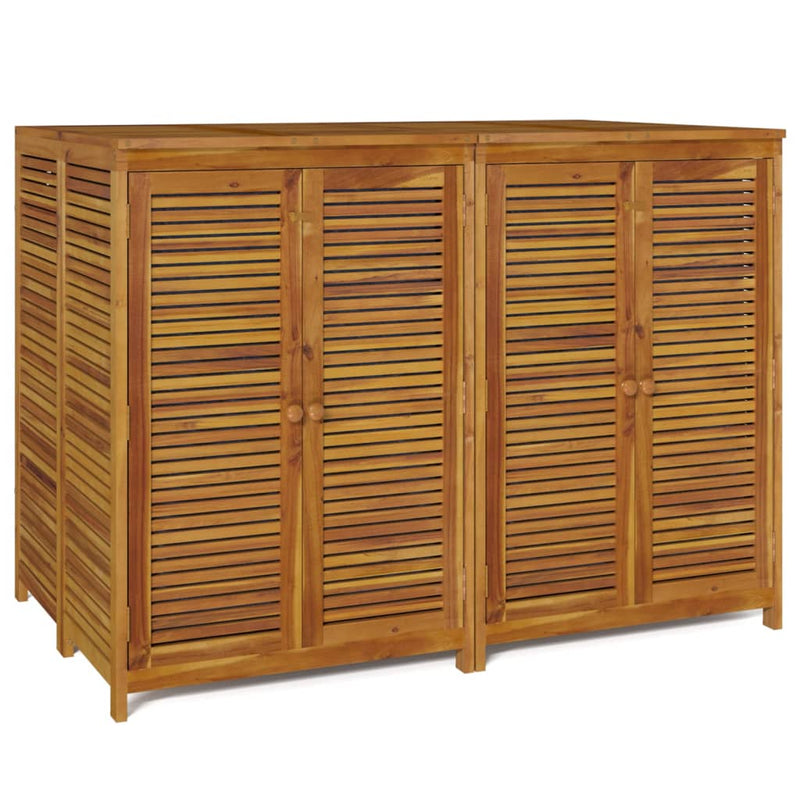 vidaXL tömör akácfa kerti tárolóláda 140 x 87 x 104 cm
