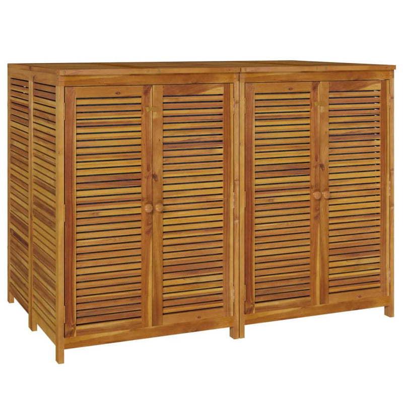 vidaXL tömör akácfa kerti tárolóláda 140 x 87 x 104 cm