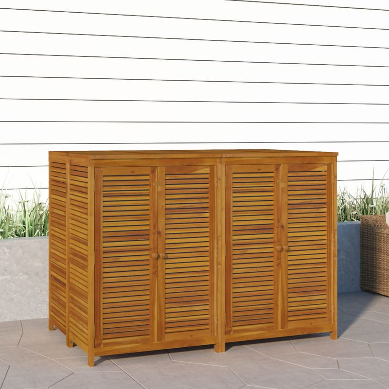 vidaXL tömör akácfa kerti tárolóláda 140 x 87 x 104 cm