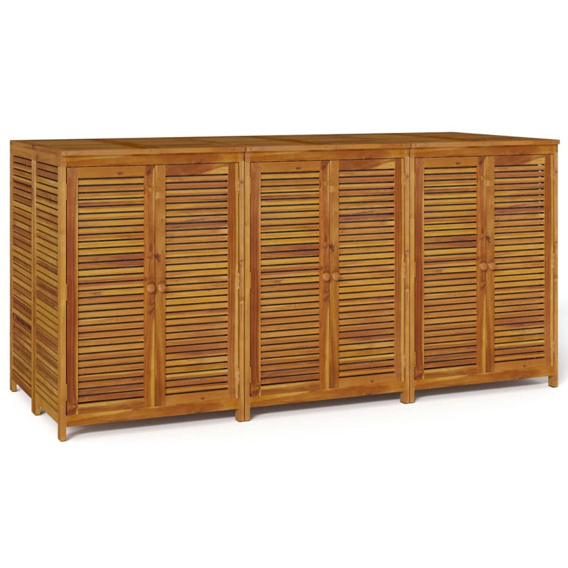 vidaXL tömör akácfa kerti tárolóláda 210 x 87 x 104 cm