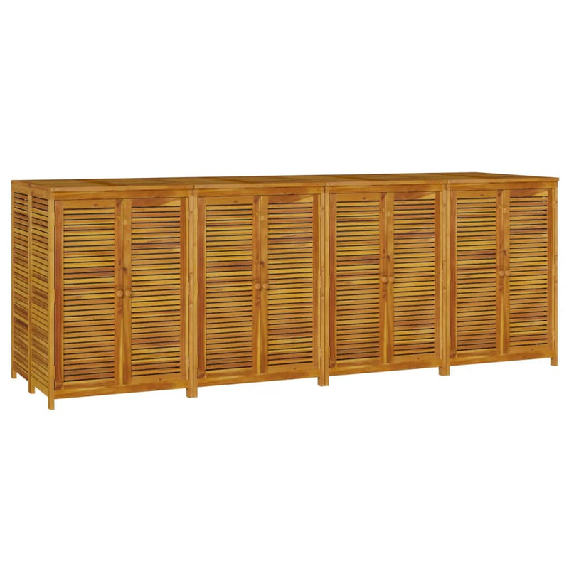 vidaXL tömör akácfa kerti tárolóláda 280 x 87 x 104 cm