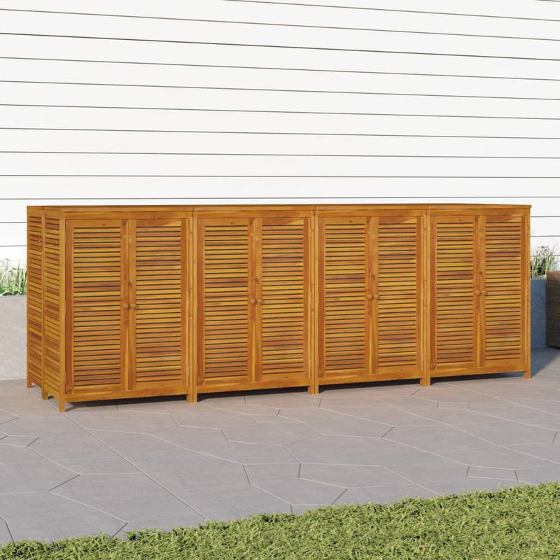 vidaXL tömör akácfa kerti tárolóláda 280 x 87 x 104 cm