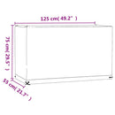 vidaXL 2 db téglalap alakú kerti bútorhuzat 8 fűzőlyukkal 125x55x75 cm
