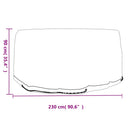 vidaXL 2 db kerek kerti bútorhuzat 10 fűzőlyukkal Ø230 x 90 cm