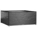 vidaXL 2 db négyzet alakú kerti bútorhuzat 16 fűzőlyukkal 250x250x90cm