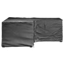 vidaXL 2 db L-alakú kerti bútorhuzat 12 fűzőlyukkal 185x185x70 cm