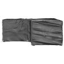 vidaXL 2 db L-alakú kerti bútorhuzat 12 fűzőlyukkal 185x185x70 cm