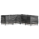vidaXL 2 db L-alakú kerti bútorhuzat 12 fűzőlyukkal 185x185x90 cm