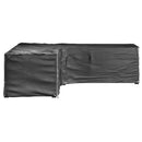 vidaXL 2 db L-alakú kerti bútorhuzat 16 fűzőlyukkal 250x250x70 cm