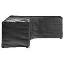 vidaXL 2 db L-alakú kerti bútorhuzat 18 fűzőlyukkal 285x220x80 cm