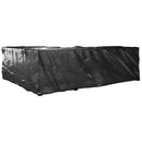 vidaXL 2 db L-alakú kerti bútorhuzat 18 fűzőlyukkal 285x220x80 cm