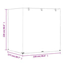 vidaXL 2 db polietilén hintapadhuzat 12 fűzőlyukkal 220x177x220cm