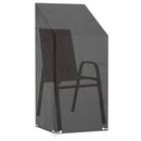 vidaXL 2 db polietilén kerti székhuzat 8 fűzőlyukkal 65x65x110/150 cm