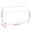 vidaXL 2 db polietilén kerti padhuzat 12 fűzőlyukkal 210x70x70/88 cm