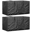 vidaXL 2 db fekete polietilén kerti párnatároló zsák 150 x 75 x 75 cm
