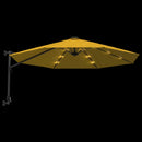 vidaXL sárga LED-es falra szerelhető napernyő 290 cm