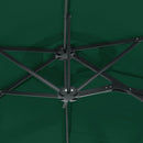 vidaXL zöld dupla tetős napernyő 316x145 cm