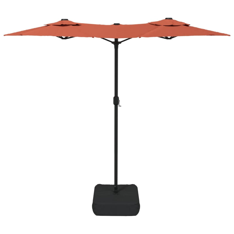 vidaXL terrakotta dupla tetős napernyő 316x145 cm