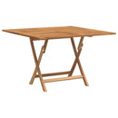 vidaXL összecsukható tömör tíkfa kerti asztal 110x110x75 cm