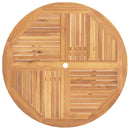 vidaXL tömör tíkfa összecsukható kerti asztal Ø 110 x 75 cm