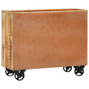 vidaXL tömör nyers mangófa tálalószekrény 3 fiókkal 80x30x65 cm