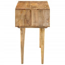vidaXL tömör mangófa íróasztal fiókokkal 110 x 47 x 76 cm