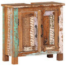 vidaXL 4 részes tömör újrahasznosított fa fürdőszobai bútorszett