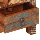 vidaXL 4 részes tömör újrahasznosított fa fürdőszobai bútorszett