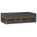 vidaXL téglalap alakú kerti bútor huzat 8 fűzőlyukkal 125 x 70 x 35 cm