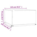 vidaXL négyzet alakú kerti bútorhuzat 8 fűzőlyukkal 125 x 125 x 75 cm