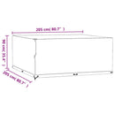 vidaXL négyzet alakú kerti bútorhuzat 16 fűzőlyukkal 205 x 205 x 90 cm