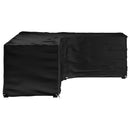 vidaXL L-alakú kerti bútorhuzat 16 fűzőlyukkal 260 x 210 x 80 cm