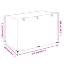 vidaXL polietilén hintapad huzat 12 fűzőlyukkal 215x150x130/150 cm
