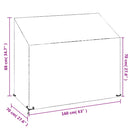 vidaXL polietilén kerti pad huzat 8 fűzőlyukkal 160x70x70/88 cm