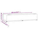 vidaXL polietilén napozóágy huzat 12 fűzőlyukkal 205x75x40 cm