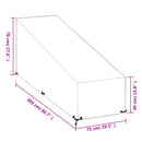 vidaXL polietilén napozóágy huzat 12 fűzőlyukkal 205x75x40/70 cm