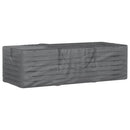vidaXL fekete polietilén kerti párnatároló zsák 135 x 40 x 55 cm