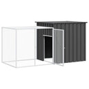 vidaXL antracitszürke horganyzott acél nyúlketrec 200 x 91 x 100 cm