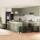 vidaXL fekete nyárfa 9 paneles összecsukható kutyakapu ajtóval 450 cm