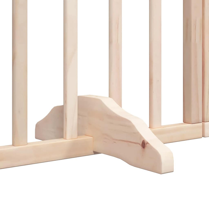 vidaXL nyárfa 12 paneles összecsukható kutyakapu ajtóval 960 cm