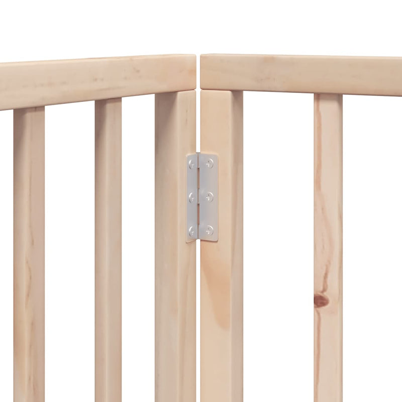 vidaXL nyárfa 12 paneles összecsukható kutyakapu ajtóval 960 cm