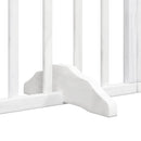 vidaXL fehér nyárfa 12 paneles összecsukható kutyakapu ajtóval 960 cm