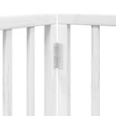 vidaXL fehér nyárfa 12 paneles összecsukható kutyakapu ajtóval 960 cm