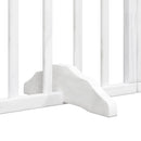 vidaXL fehér nyárfa 12 paneles összecsukható kutyakapu ajtóval 960 cm