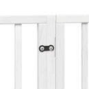 vidaXL fehér nyárfa 12 paneles összecsukható kutyakapu ajtóval 960 cm